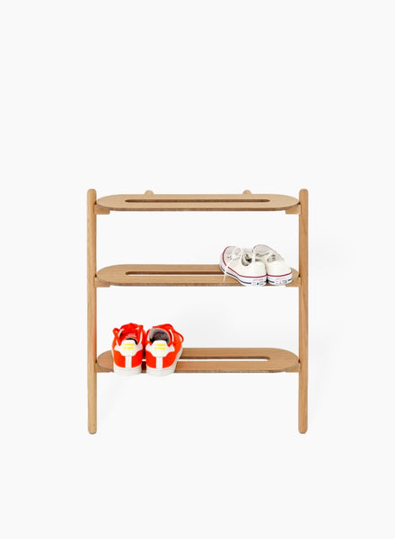 Kmart oak look store shoe cabinet