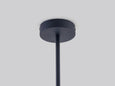 Charcoal Grey Opal Disk Ceiling Light