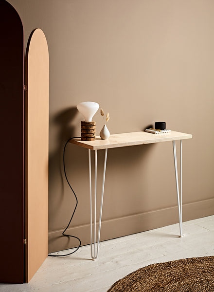 Scandi Apartment Desk with Hairpin Legs